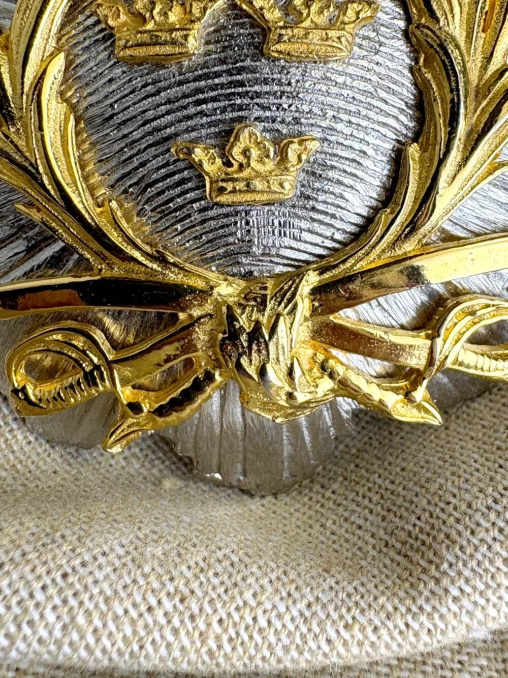 Vintage 1960s Vans Authentics Crown Crest Pin or Pendant #2439